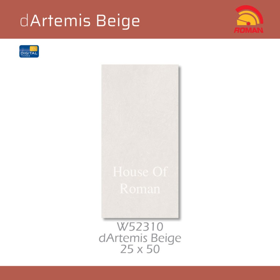 ROMAN KERAMIK DARTEMIS BEIGE 25X50 W52310 (ROMAN HOUSE OF ROMAN)