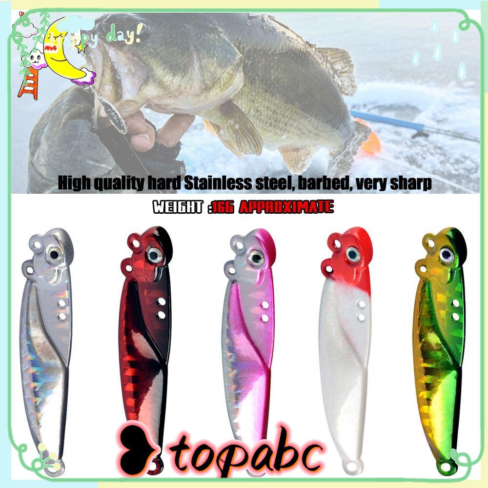 Top Fishing Metal VIB Lures Umpan 5cm 16g Memimpin Casting Bass Hook Vivid Spoon Lure