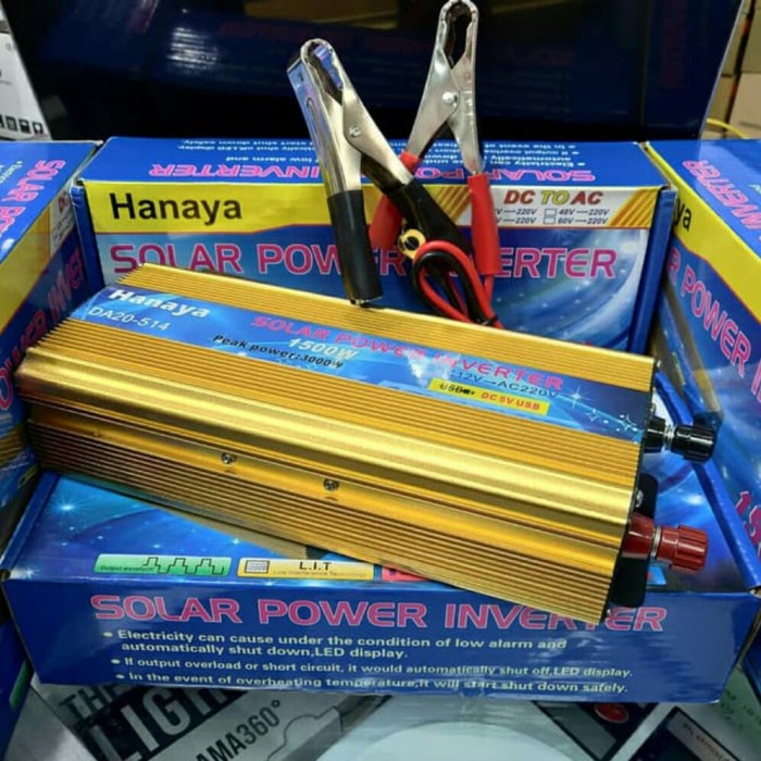 Penghemat Listrik Power Inverter Mobil 1500Watt Hayana Dc To Ac 1500W / 1500 Wat Unipec