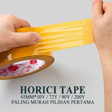 

グ MEREK HORICI ASLI MURAH SUPER CLPER 45mmx90Y LAKBAN BENING DAN COKLAT HORICI TAPE DAN HOKI TAPE ㊡