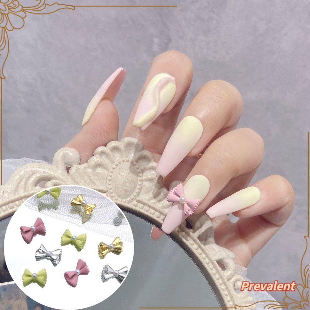 Preva 12PCS Hiasan Paku 3D Charms|Aksesoris Manikur Dasi Kupu-Kupu Kartun