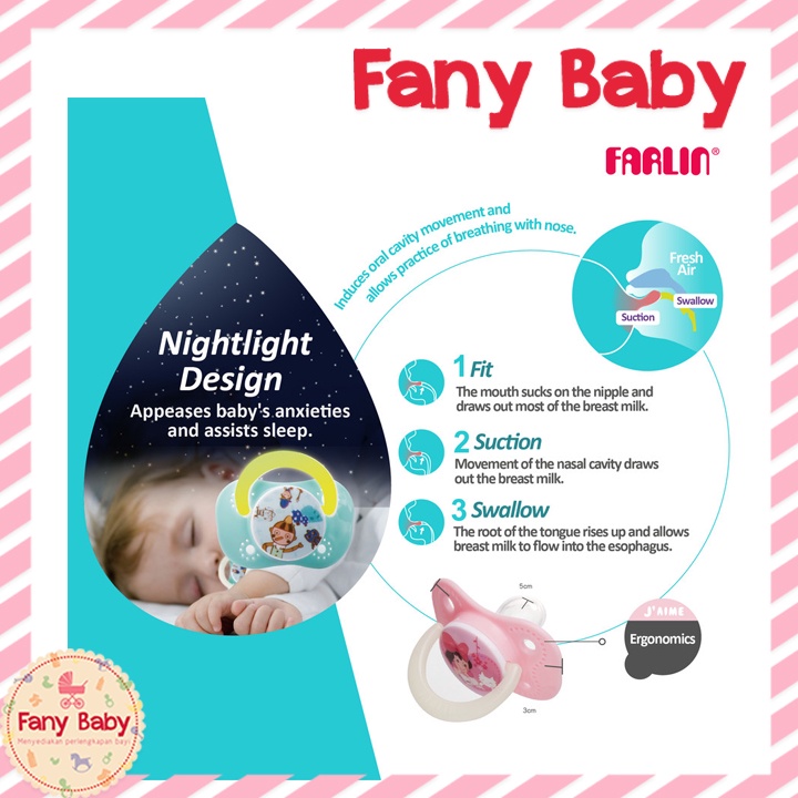 FARLIN CHERRY PACIFIER 6M+