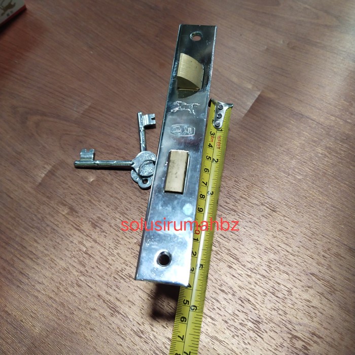 kunci body lidah 124mm saja + key bodi kuda besar lockset model lama