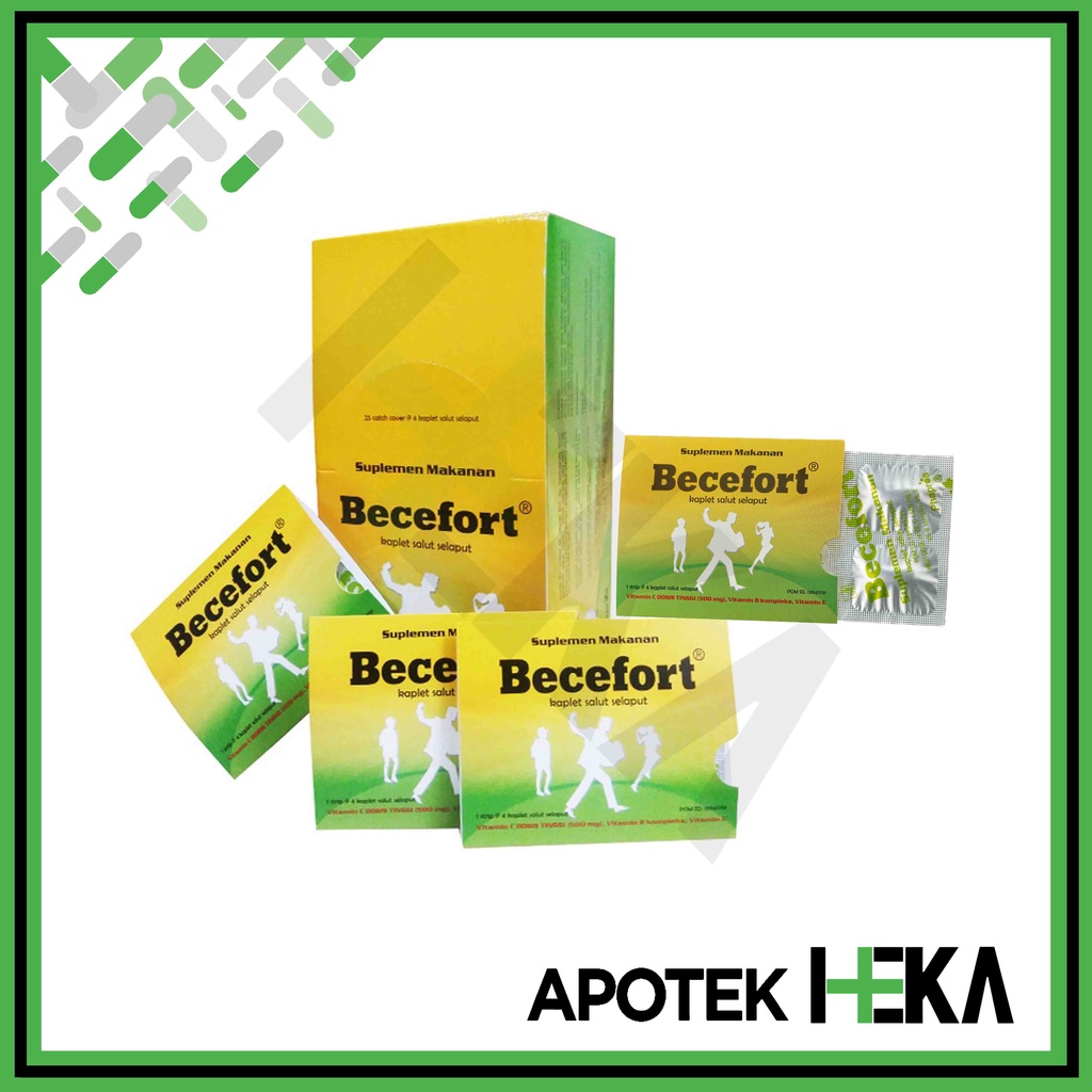 Becefort Box isi 25x4 Tablet - Multivitamin Daya Tahan Tubuh (SEMARANG)