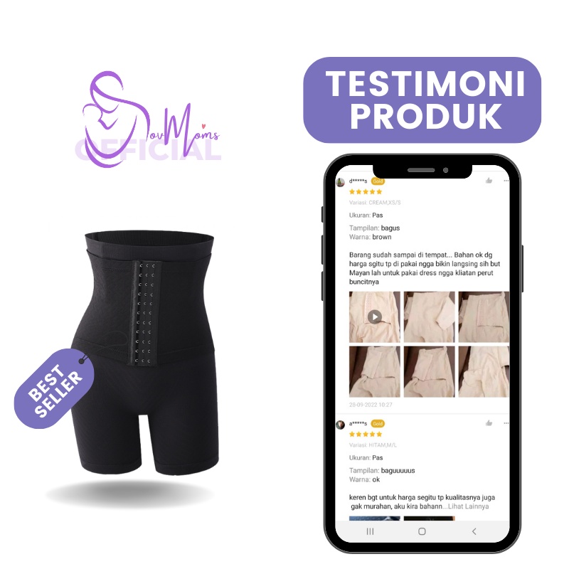 Celana Korset Pembakar Lemak Pelangsing Perut Buncit Wanita Celana Pendek Dalaman Underwear Wanita Elastis Slimming Corset Pengangkat Bokong Celana Sepaha Kancing Original Premium Terbaru Terlaris Termurah