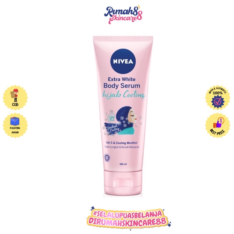 NIVEA Hijab Whitening Cooling Fresh Body Serum 180ml