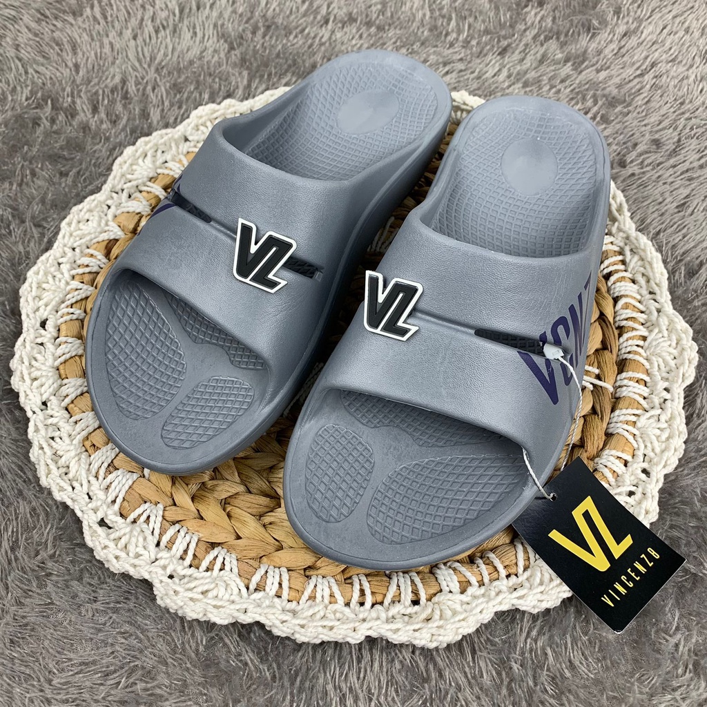 Sandal Slide Pria Extralight Phylon Anti Slip Sandal Cowok Selop Terbaru Sandal Pria VINCENZ8 Slip On Terbaru