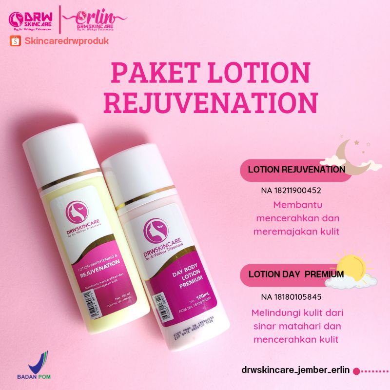 Drw Skincare Paket HB Lotion Brightening Rejuvenation