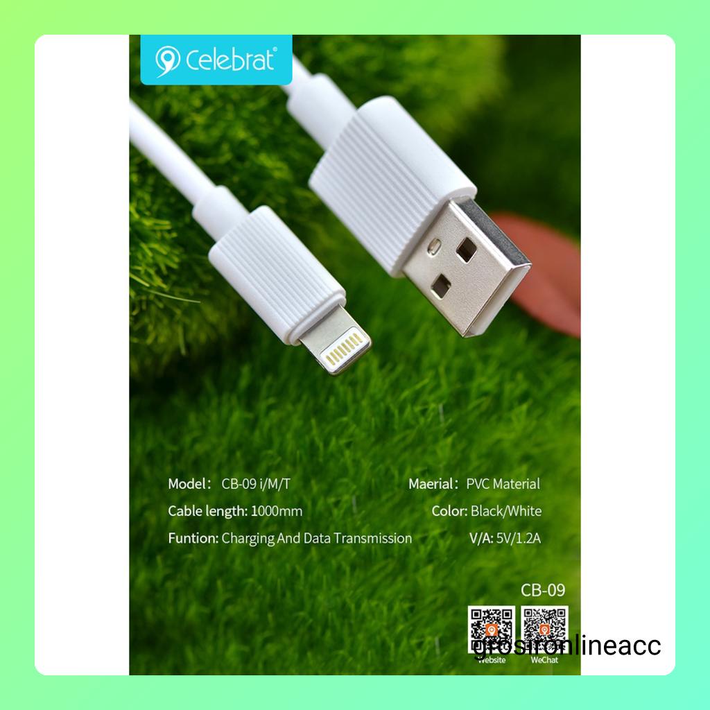 Kabel data Celebrat CB19T-i CBT19T-T CB09m CB09i CB09t charger chasan cable for android type C phone