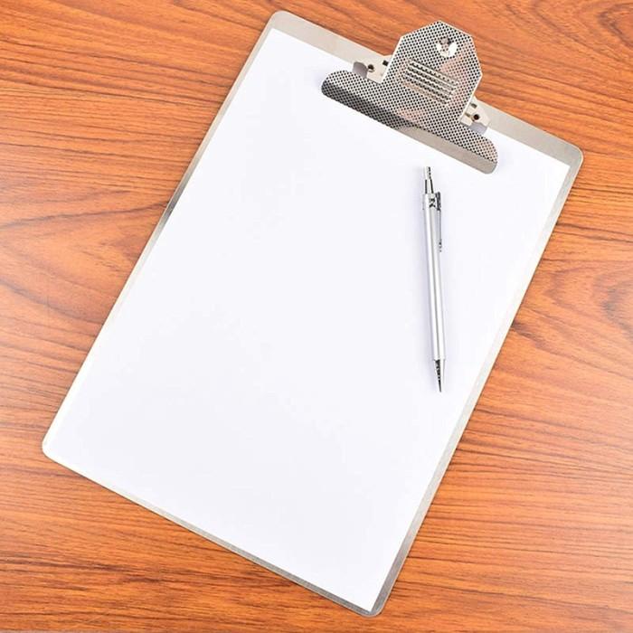 

Papan Klip Organizer Folder File A4 Bahan Stainless Steel Untuk Kantor New