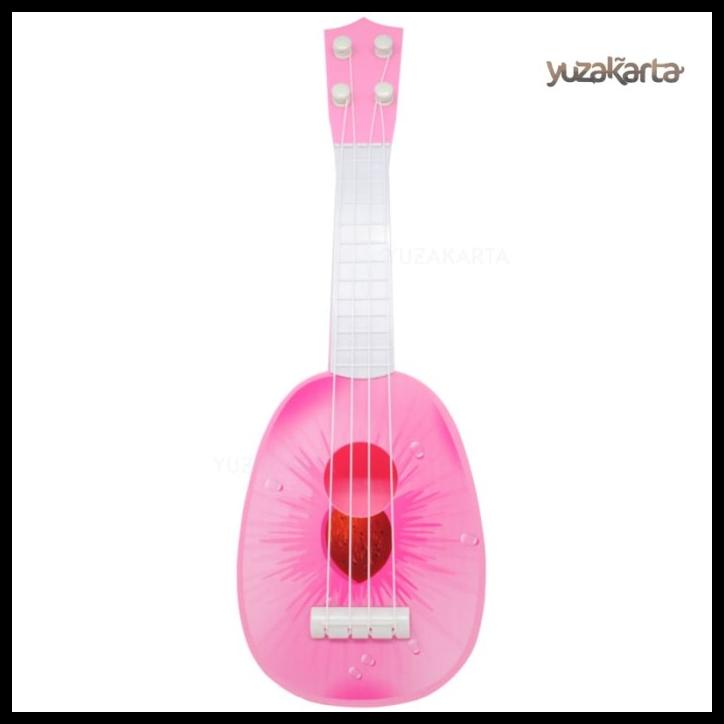 Ukulele Gitar Mainan Anak Gambar Buah-Buahan