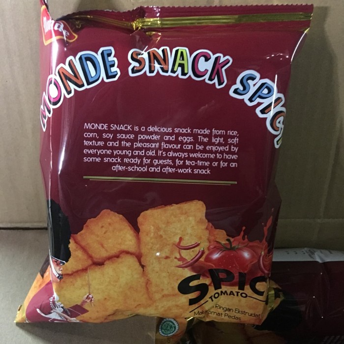 

Monde Serena Snack Goldpack Spicy Tomato 50 Gram 1 Karton Isi 30 Pack