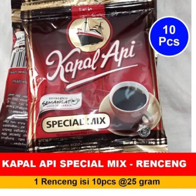 

(No(Y73R)❤) TRS228 - KOPI KAPAL API SPECIAL MIX (ISI 10 sachet/1 RENTENG) banyak diminati
