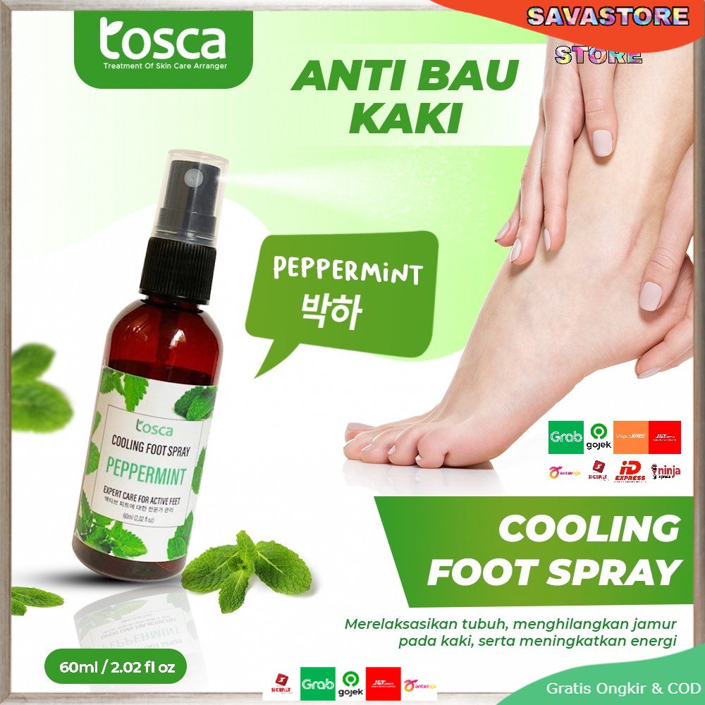 TOSCA COOLING FOOT SPRAY PENGHILANG BAU KAKI - FOOT SPRAY - DEODORANT KAKI PENGHILANG BAU KAKI