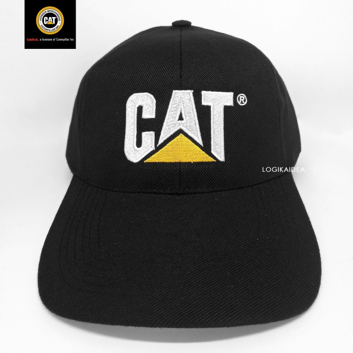 TOPI HITAM CATERPILLAR OFFICIAL ORIGINAL ORIGINAL BEST QUALITY