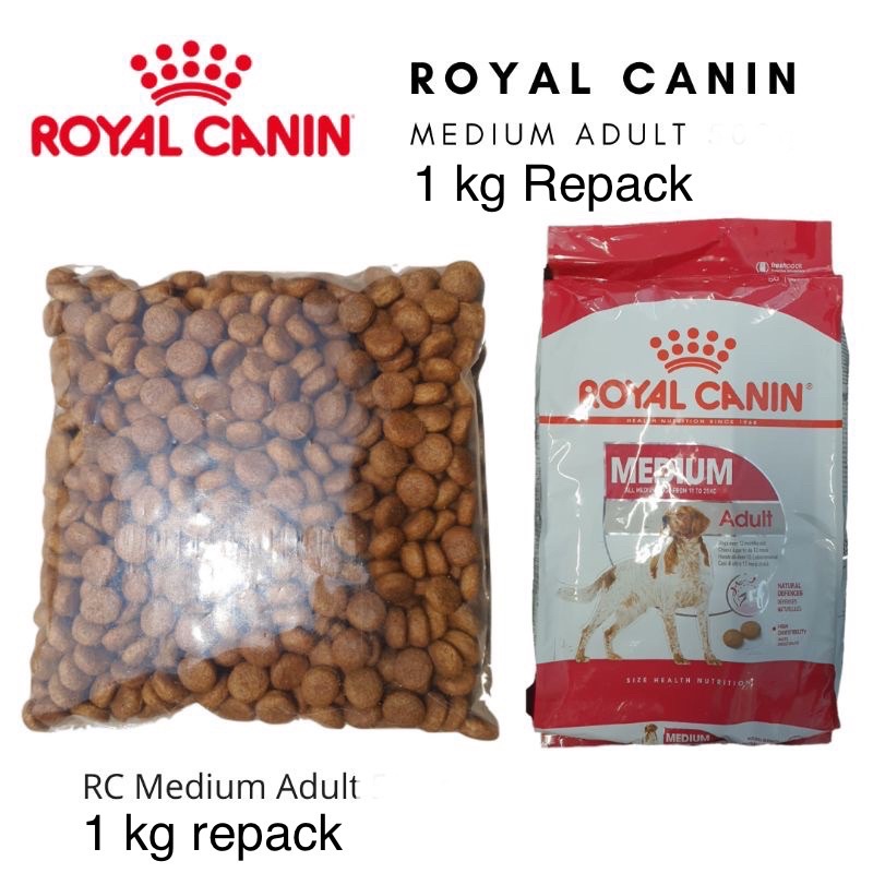 royal canin medium adult kemasan 500 gram rc medium adult dog