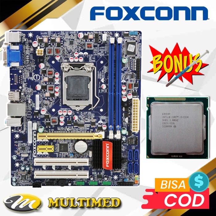 Paket Mainboard H61 LGA 1155 Ddr3 + Core i5 2320