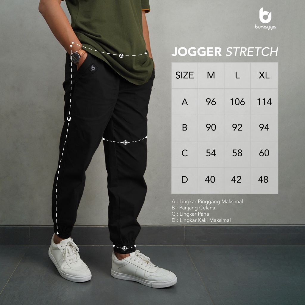 Celana Sirwal Jogger Stretch bunayya