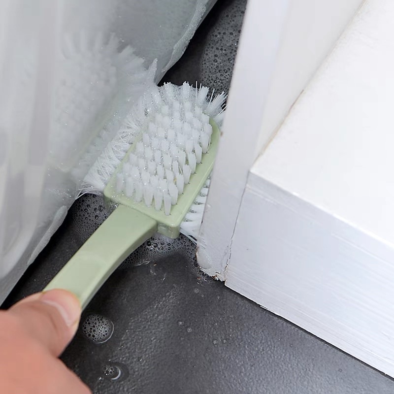 Sikat Dinding Lantai Dekontaminasi Dalam Sikat Gagang Panjang Lima Sisi Kompor Wastafel Bathtub Alat Pembersih Dapat Digantung Bulu Lembut Sikat Sepatu