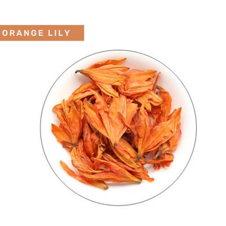 

➝ Organic&Joy • Teh Bunga Lily/ Pure Orange Lily flower tea (Kulit cantik,anti penuaan dini,Slimming,Sehat Jantung ,tisane,teh bunga herbal, teh bunga lily/teh lavender/teh mawar/teh melati/teh bunga krisan) ㍐