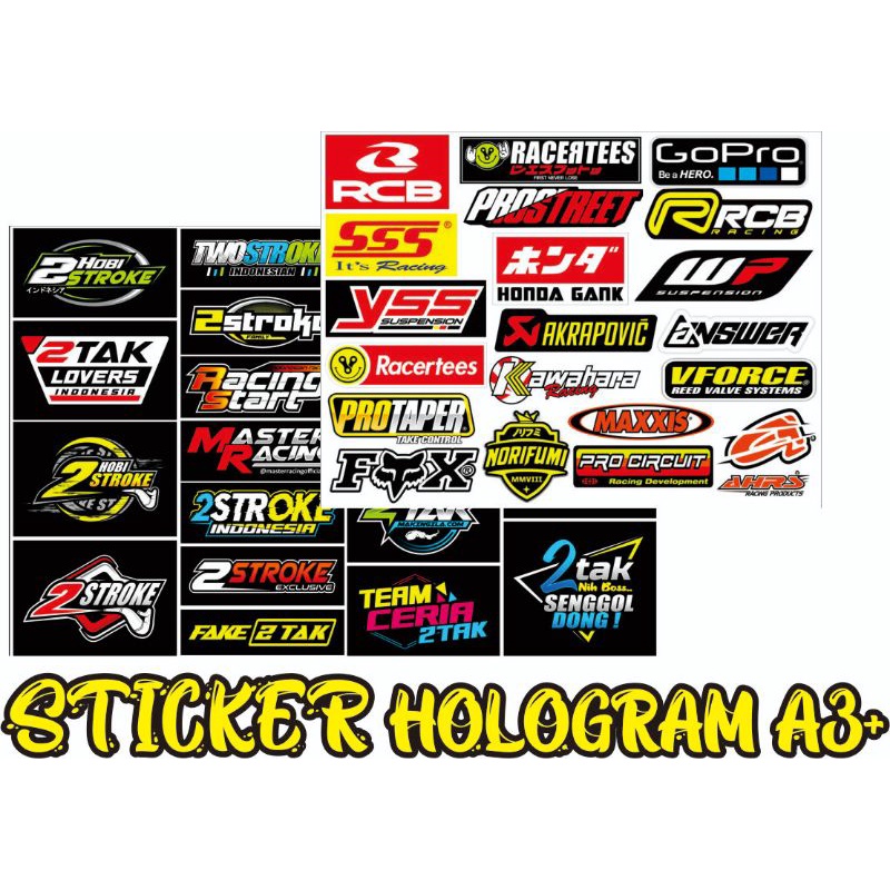

sticker hologram a3+