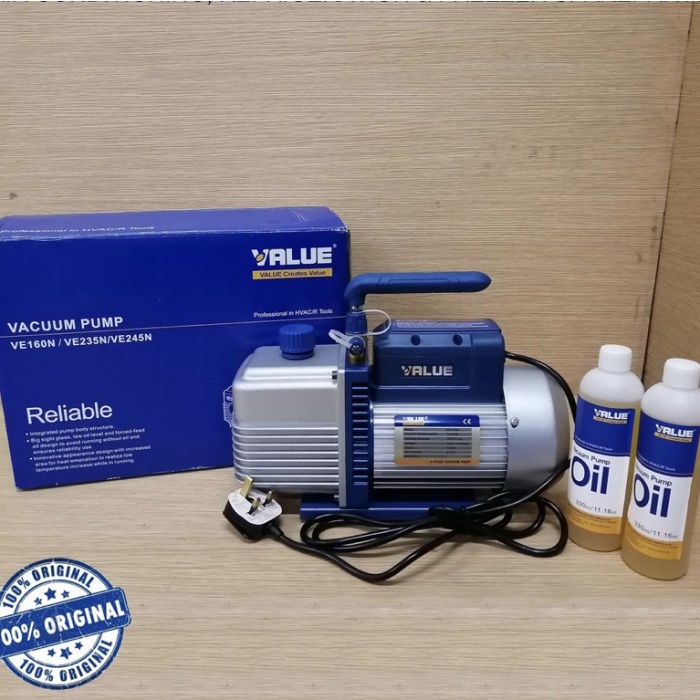 VACUM PUMP AC VALUE VE160 MOTOR 1/2PK VACUUM PUMP