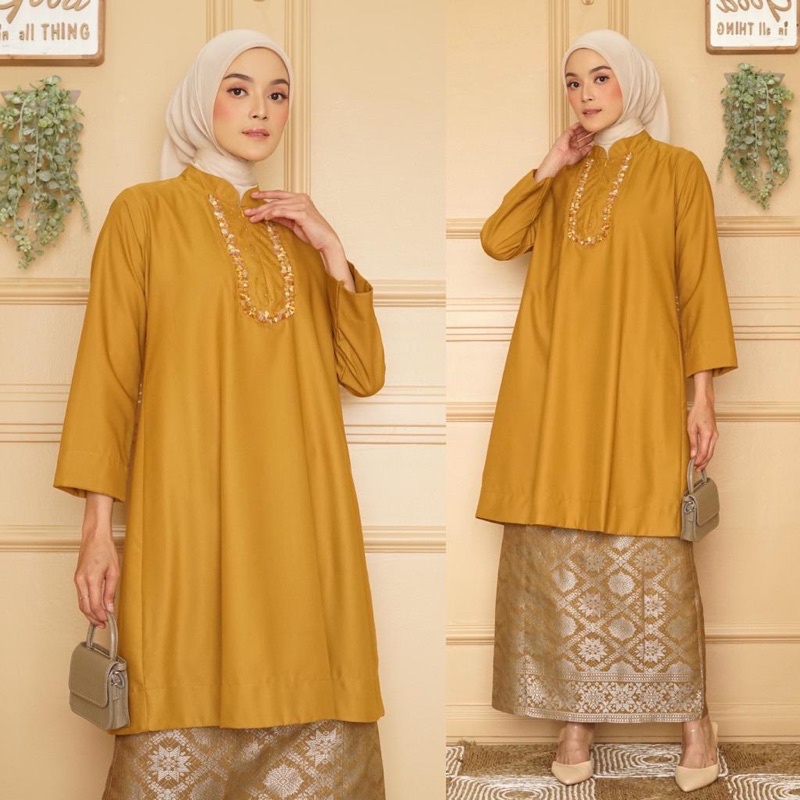 Premium Tunik Toyobo Batu Payet//Tunik Kamari//Atasan Melayu