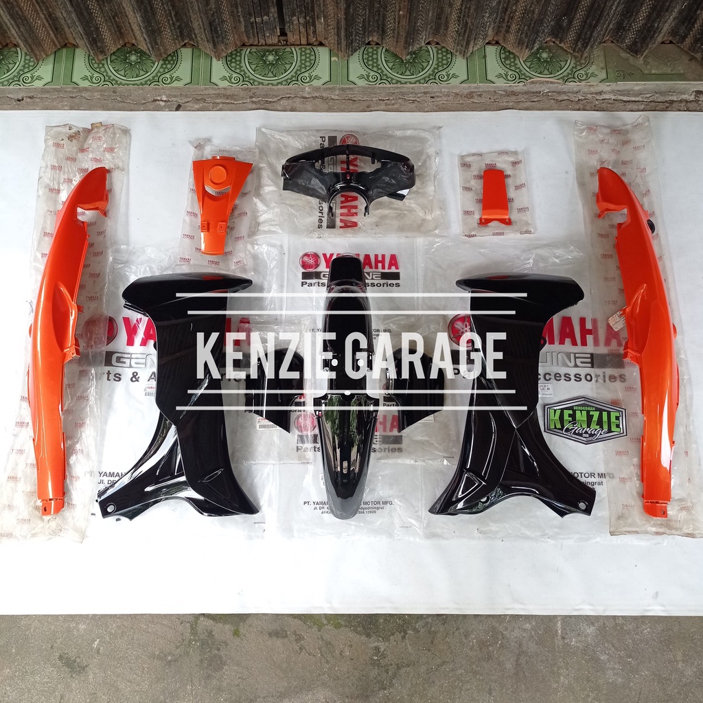 Body Fullset Halus Yamaha Jupiter Z Lama Orange Hitam 2003 2004 2005 5TP Original YGP