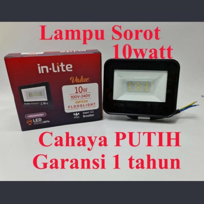 Lampu Sorot Led 10 Watt/ Kap Sorot Led 030 Value 10 Watt Inlite