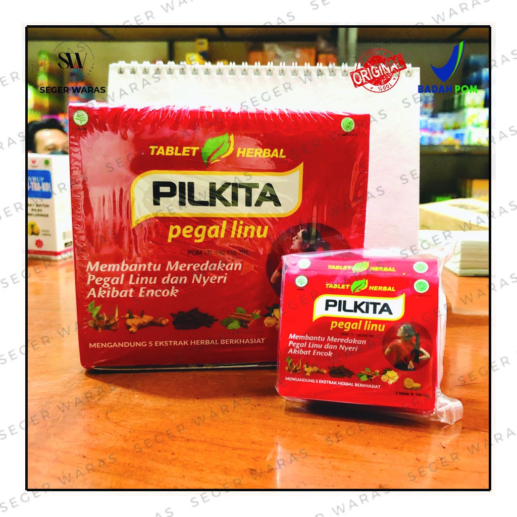 PILKITA Tablet Herbal (5 strip isi 2 tablet) obat pegal linu