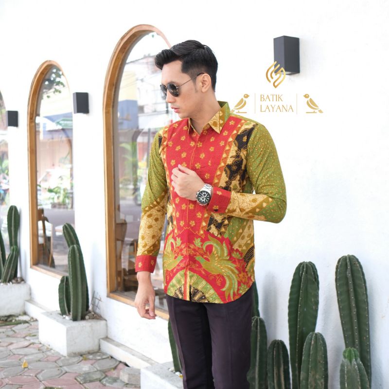 Kemeja Batik Brajamusti Lengan Panjang Slimfit Terbaru