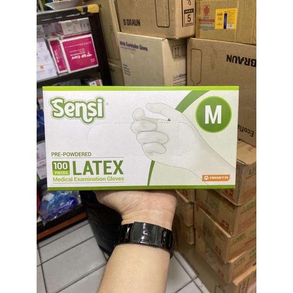 sarung tangan Sensi latex isi 100 pcs