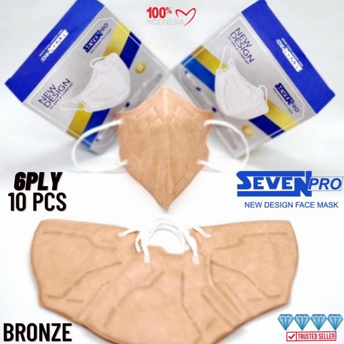 Seven Pro Masker KN95 Pro 6PLY Medis KN 95 isi 10 Pcs Kemenkes 6 PLY t-mmmid Diminati Banget