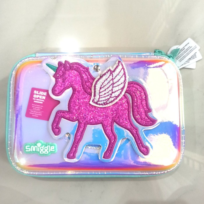 

SMIGGLE BELIEVE HARDTOP UNICORN WITH MIRROR - TEMPAT PENSIL CERMIN