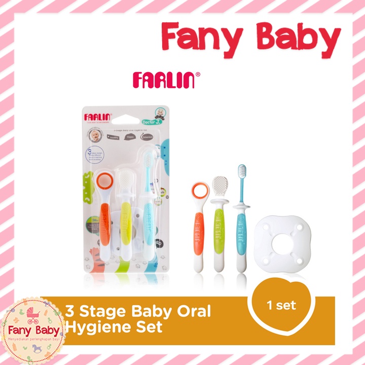 FARLIN 3-STAGE BABY ORAL HYGIENE SET