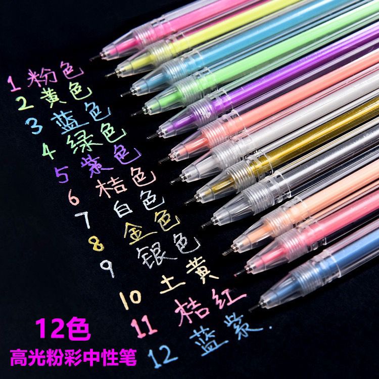 

ATM.Medan 12 Colors High-gloss Glitter Pastel Pen Graffiti Painting