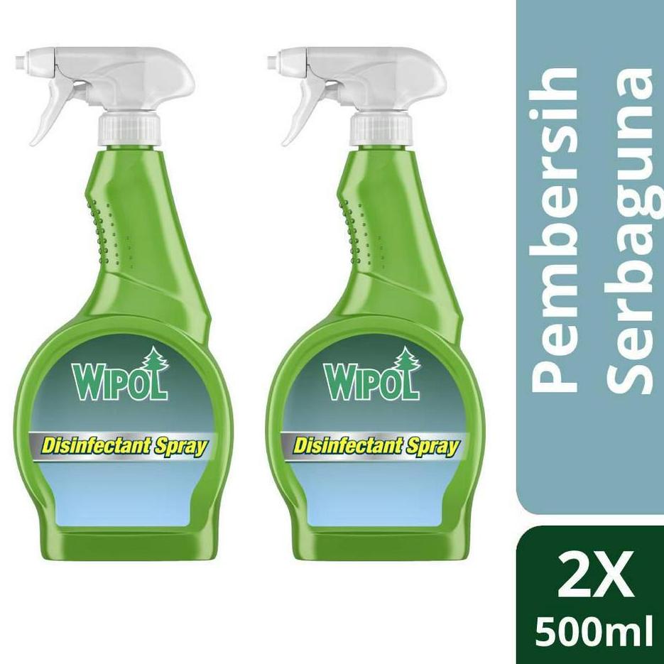 Big Sale - Wipol Spray Disinfektan Pembersih Serbaguna Power Clean 500 ml Twinpack