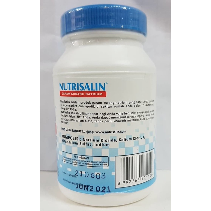 

Nutrisalin Garam Diet 400 Gr Tx0175