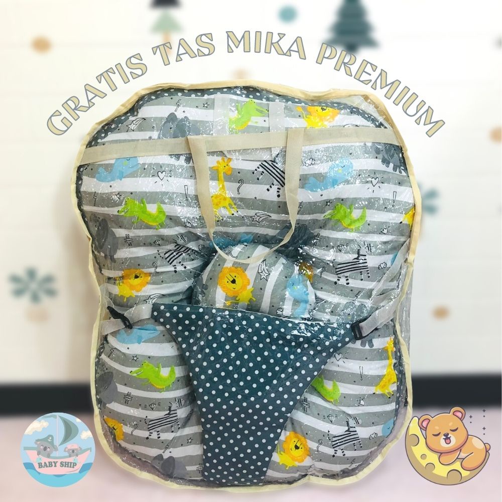 Sofa Bayi Jumbo Multifungsi Dengan Gesper Pengaman Free Bantal Peyang dan Tas Mika [ Merk BabyShip ] / Kasur Bayi / Bantal Bayi