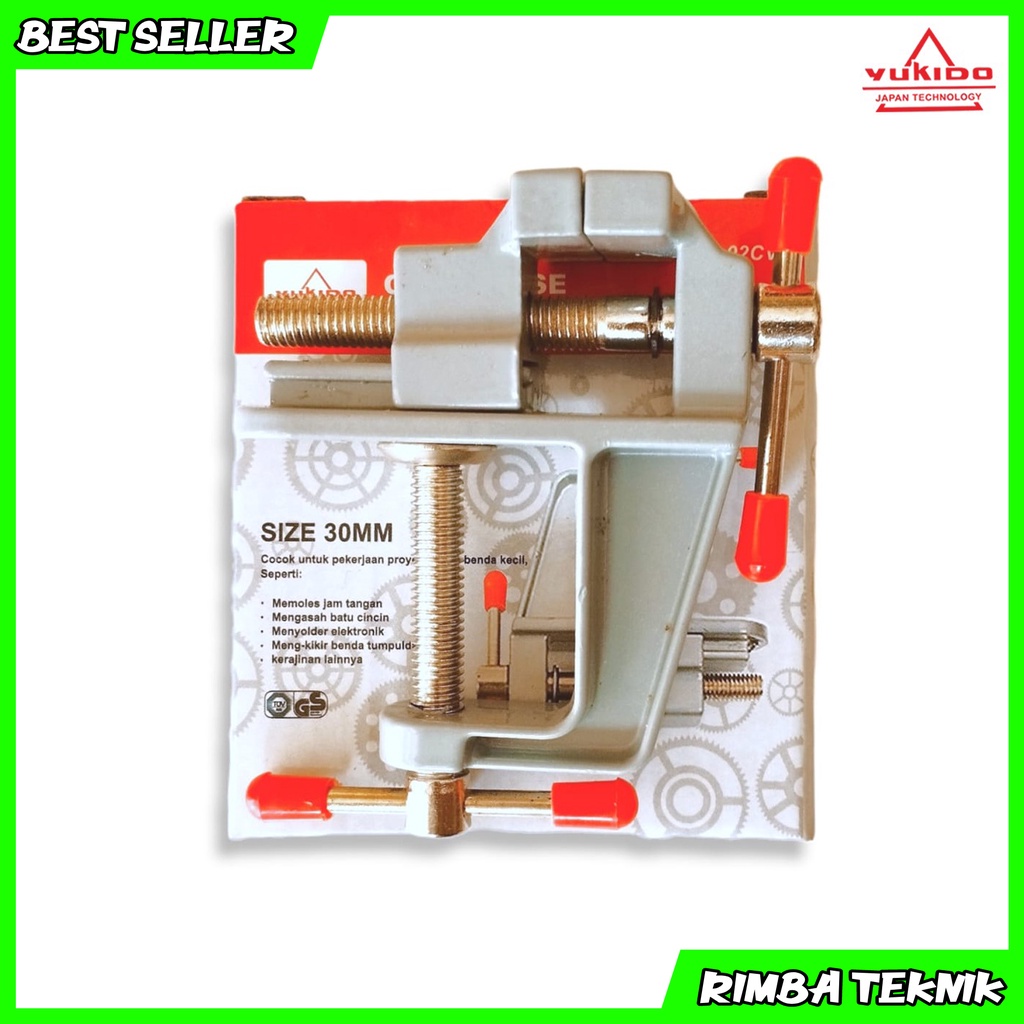 Klem Catok Meja 40 mm Clamp Vise Bench Table Catok Crafting Mini Ragum Penjepit Kecil