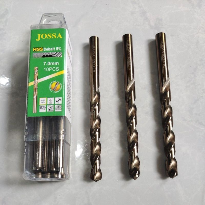 JOSSA Mata bor stenlees 7mm HEAVY DUTY / JOSSA Mata bor cobalt 7mm HEAVY DUTY / mata bor besi 7mm heavy duty