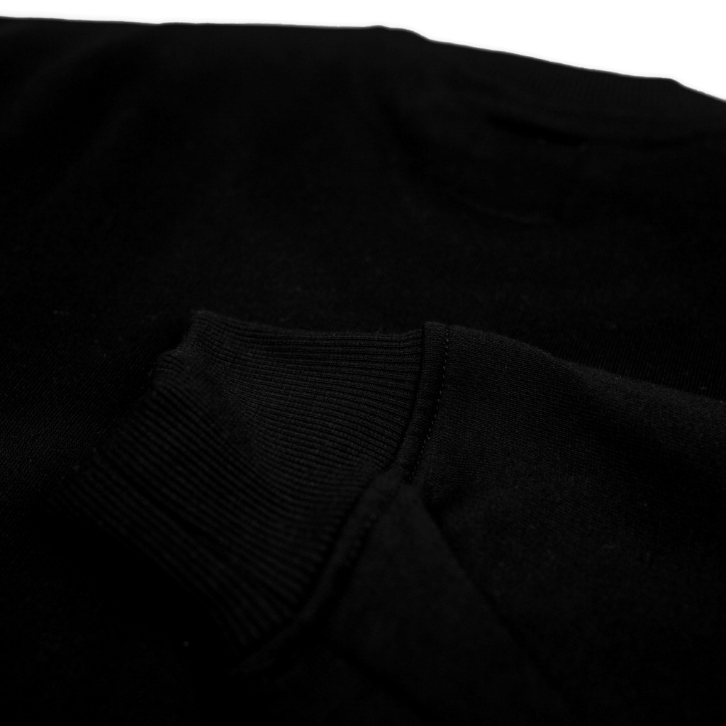 Sweater Pria Aerostreet Crewneck Lokko Hitam Sweater Sweatshirt BAAAA | Sweater Simple Crewneck
