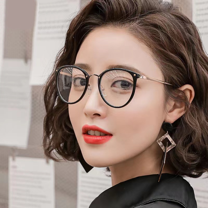 【Bayar di Tempat】 Kacamata Leopard Bingkai Fashion Wanita Frame Eyeglasses