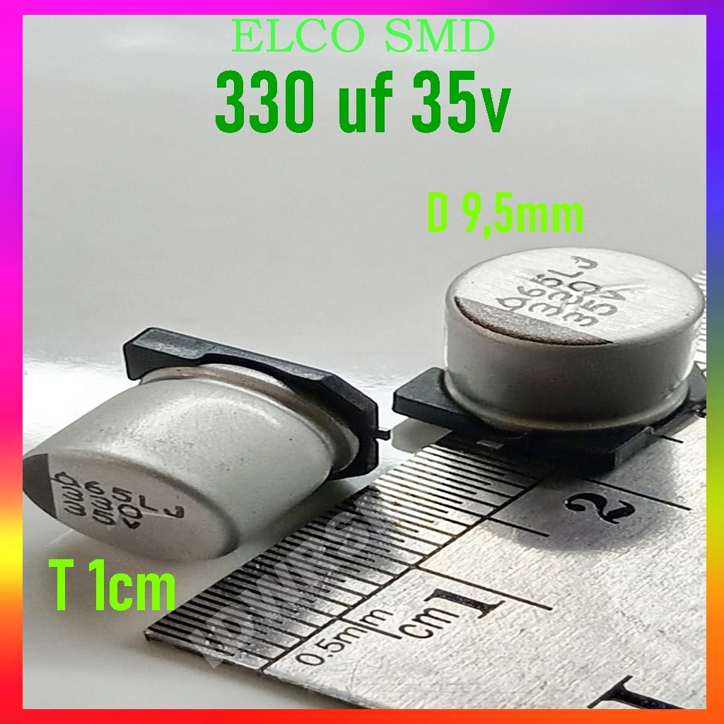 Elco SMD 330uF 35V 330mikrofarad 35volt Kapasitor