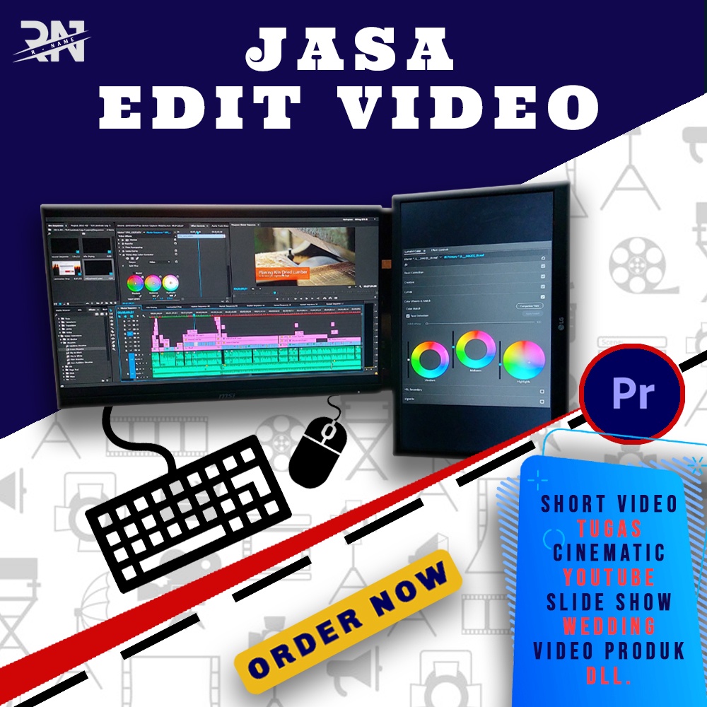 JASA EDIT VIDEO - Tugas/Vlog/Dokumentasi/Iklan/DLL