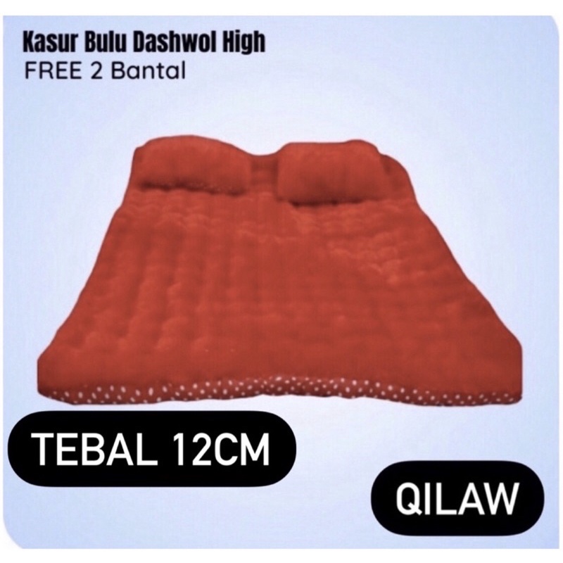 KASUR MENUL JUMBO FREE2 BANTAL ONGKIR MURAH TEBAL 12cm