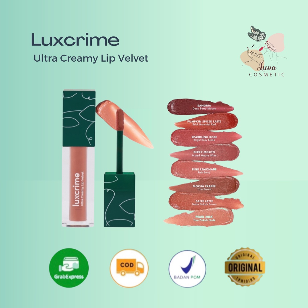 NEW LUXCRIME Ultra Creamy Lip Velvet | Long Lasting | Ringan