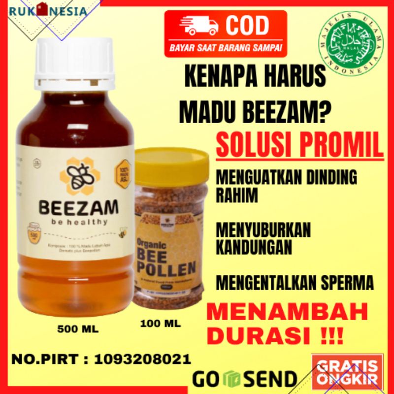 

Paket Promil Premium Madu Promil Dengan Madu Hutan Asli 500 ml Raw Honey dan Bee Pollen 100 Gram