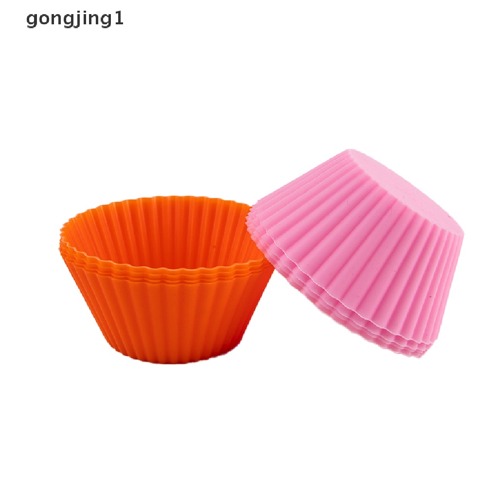 Ggg 4 Pcs Silikon Cake Cup Liner Baking Cup Cetakan Muffin Bulat Cakecup Alat Kue ID