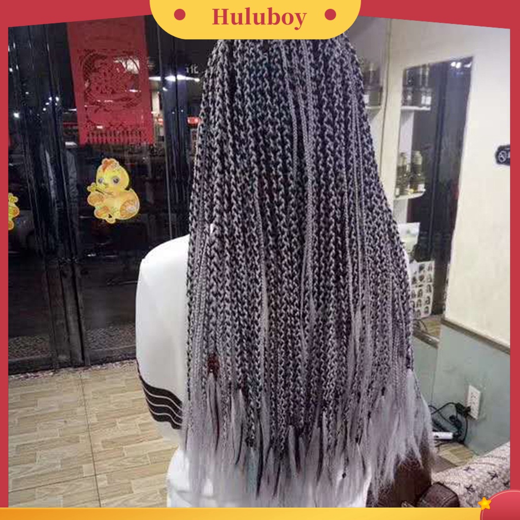 Wig Rambut Ekstensi Model Kepang Warna Gradasi Untuk Wanita